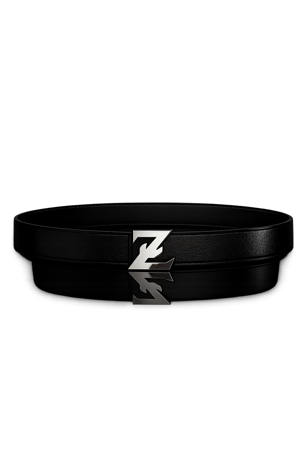 Zénoir black leather belt