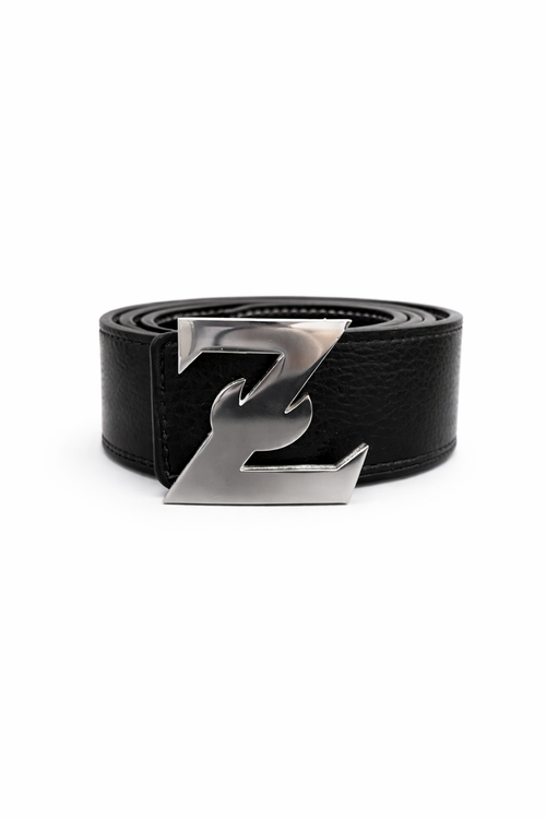 Zénoir black leather belt